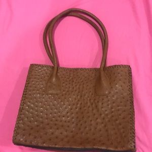 Genuine ostrich leather burns 1876 rare purse bag